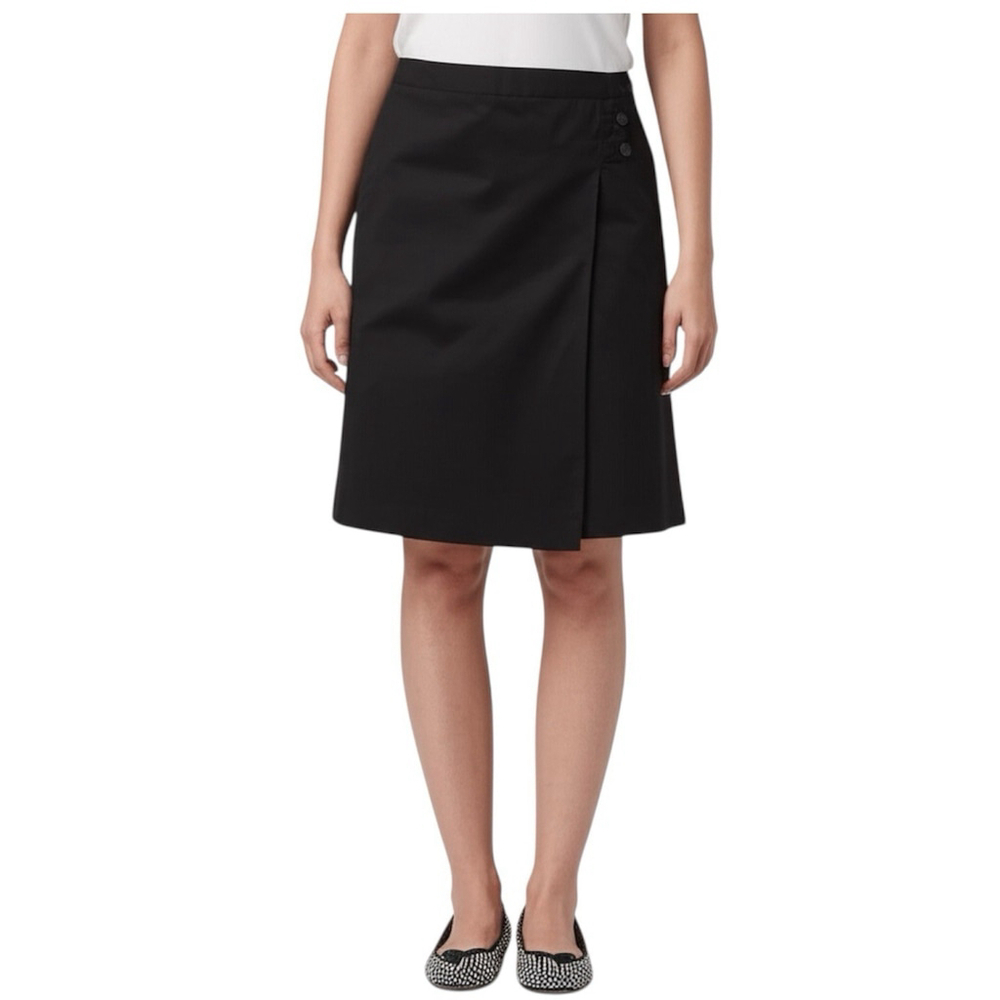 Lands' End Black A Line Skirt Women's Size 8